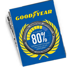 Anvelopele Goodyear, recomandate in peste 80% din testele de specialitate